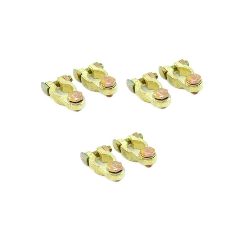 Batterieklemmen 12V 24V TYP STBK3 Autobatterie Solarbatterie Polklemmen Massiv 3 Paar