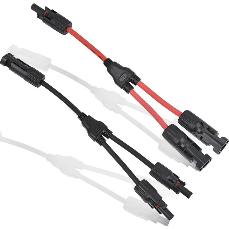 1 Paar professioneller Solarkabelverbinder, MFF/FMM Y-Verbinder für Photovoltaik-Solaranlagen
