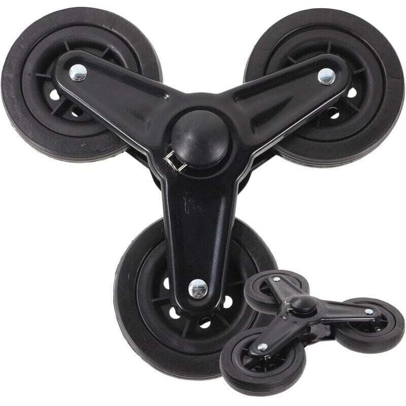 1 Paar Trolley-Rad, Einkaufswagenrad, Dreieckräder für Einkaufswagen, Trolley-Rad-Ersatzteile, Trolley-Zubehör, Kunststoff