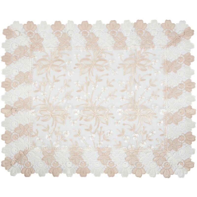 Tlily - 1 Packung Sofabezug aus Spitze, Couchbezug mit Stickerei, Möbelschutz, Tischbezug (60 x 70 cm)