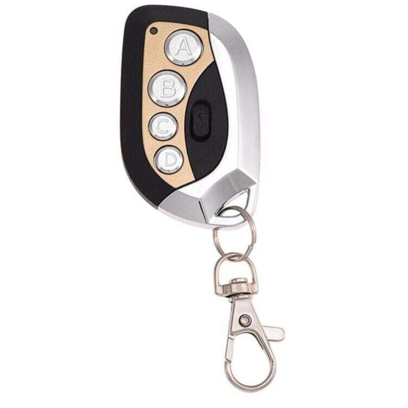 XVX - 1 pz 433.92 MHz duplicatore di telecomando elettrico apriporta garage portachiavi di ricambio telecomando cancello (oro)