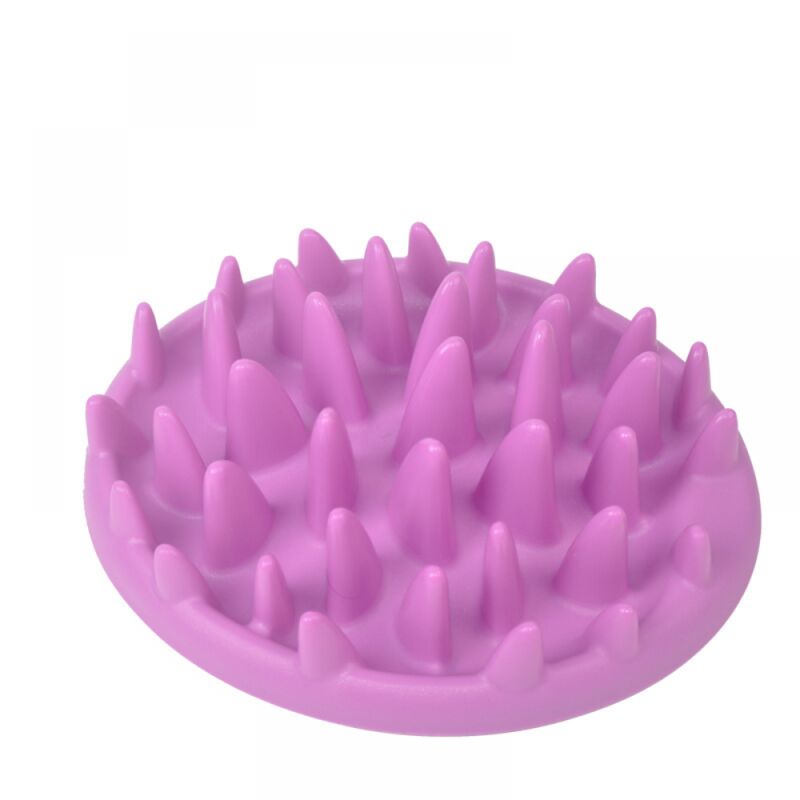 Cyslmuk - 1 Stück Anti-Frenzy-Napf für lila Hunde und Katzen – Vermeiden Sie zu schnelles Essen, Jungle Pet Slow Food-Napf