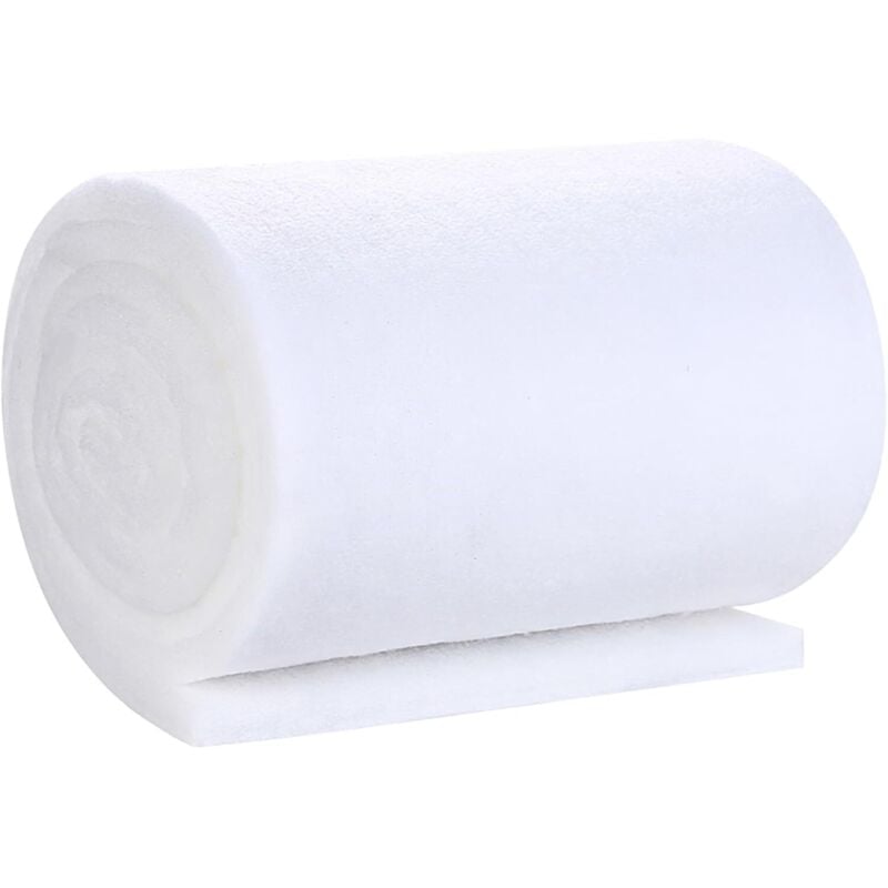 1 Stück Aquarium-Filterbaumwolle, 1 m x 12 cm Aquarium-Filtermaterial, Aquarium-Filterschwamm, biochemische Baumwolle für Aquarien