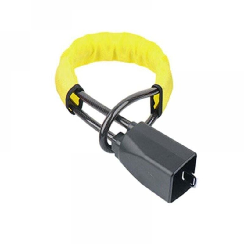 1 pz Blocco Volante Auto - Leva Blocco Volante Auto, Giallo, Blocco Volante Auto con 2 Chiavi per Auto Camion
