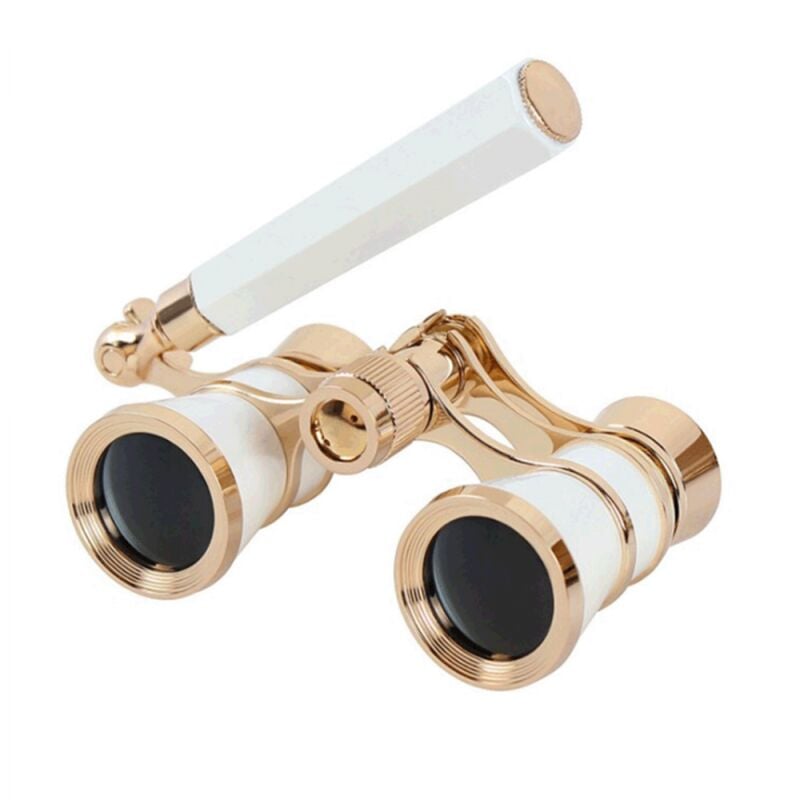 1 Stück, Fernglas, Mini-Fernglas mit, weiß, 3x25