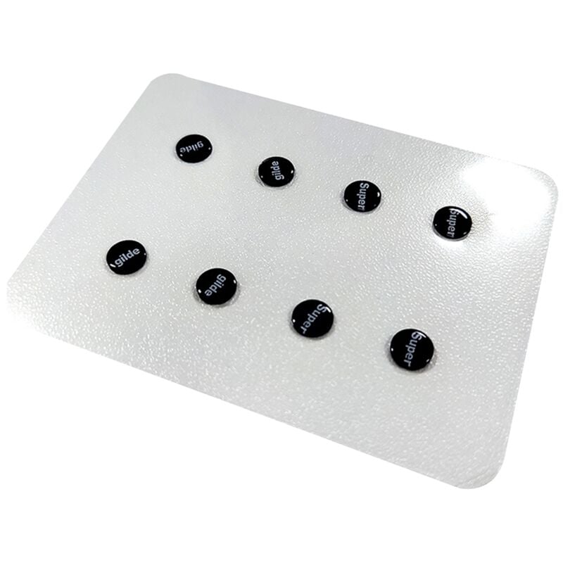 Tlily - 1 Stück Glas-Maus-Skates-Füße-Pads, Universeller Kleiner Runder -Aufkleber, DIY-Mäusepad für Esports-Gaming-Maus, Farbe: a