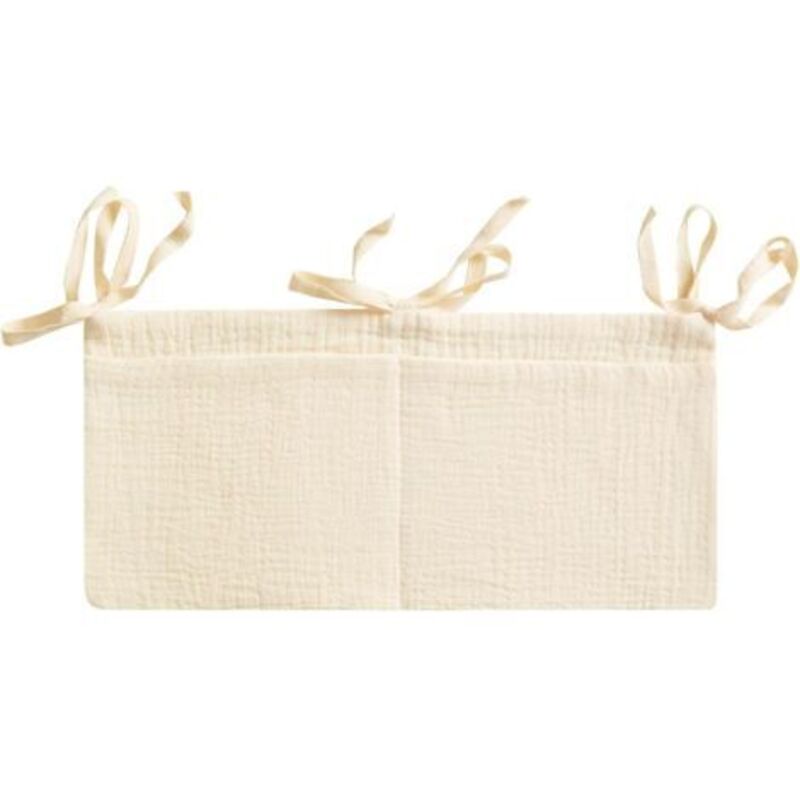 1 Piece Hanging Diaper Organizer (Beige),Hanging Baby Bed Storage,Baby Bed Organizer, Hanging Baby Bed Organizer,for Crib, Nursery Storage Bag