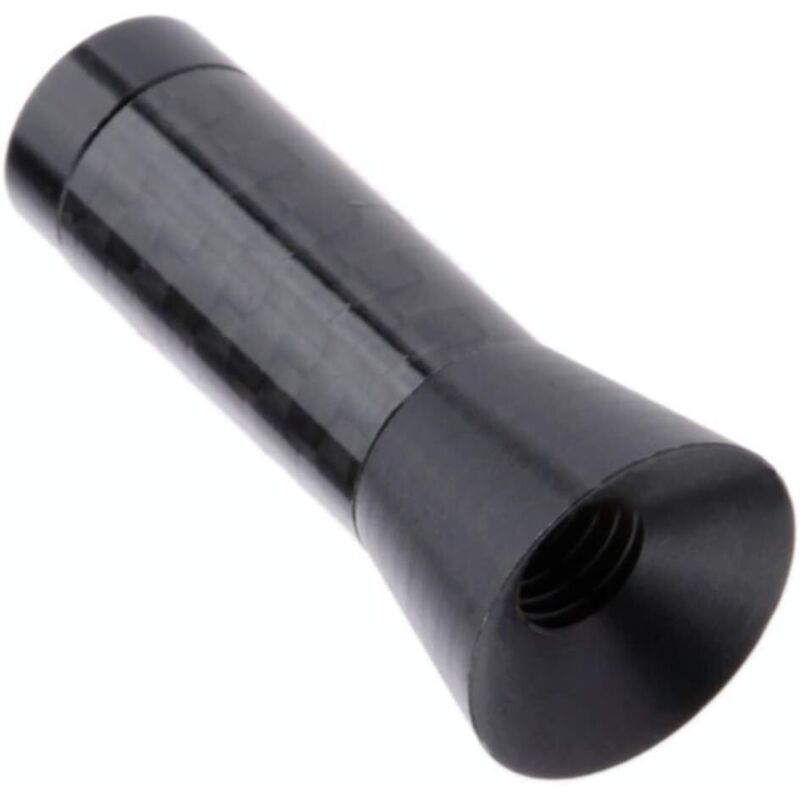 1 Stück (schwarz) Kohlefaser-Autoantenne, Universal-Autoantenne, Mini-Kurzantenne (3,5 cm) für Autoradio zur Unterdrückung statischer Elektrizität,