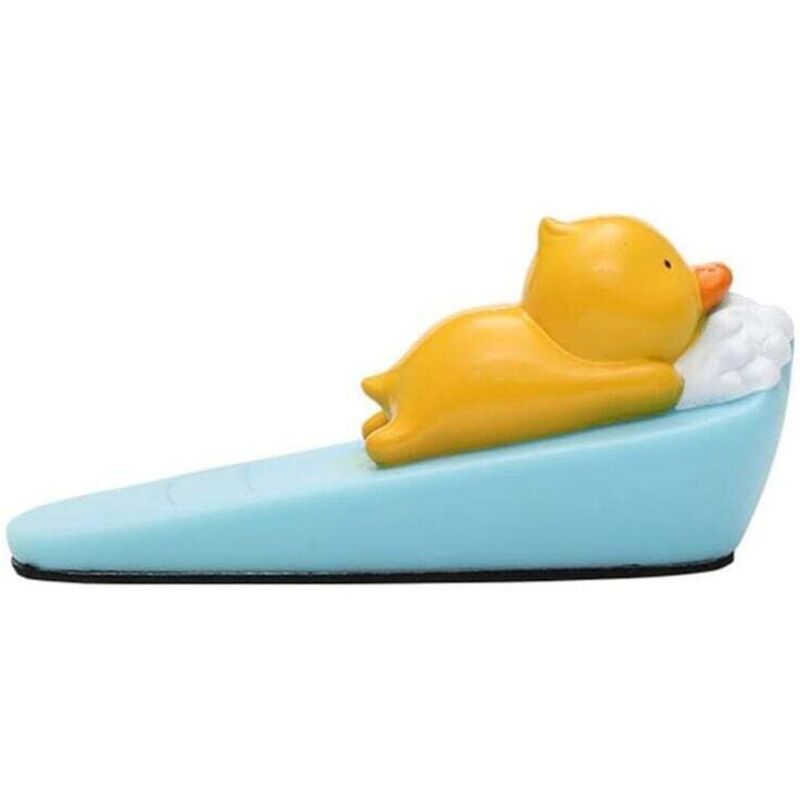 1 Stück süßer Türstopper in Tierform, die Ente – Türkeil für Kinder – rutschfester und kratzfester Sicherheits-Türstopper, funktioniert auf allen