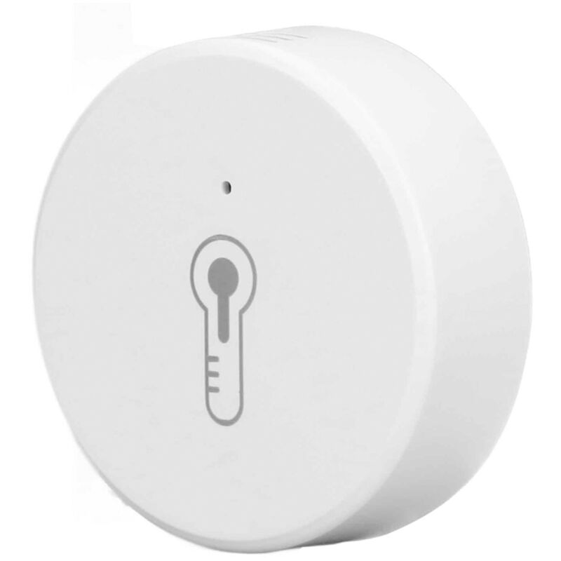 1 Stück Tuya Smart Home Temperatur- und Feuchtigkeitssensor Weiß aus ABS Innenraum-Thermometer Monitor Funktioniert mit Smart Life