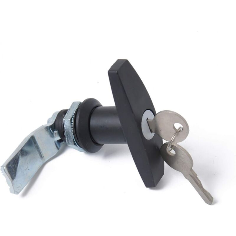 Cyslmuk - 1-teiliges T-Griff-Schloss mit Schlüssel, Aluminiumlegierung, Anhänger-Türverriegelung, T-Griff-Schloss, universelles T-Griff-Schloss für