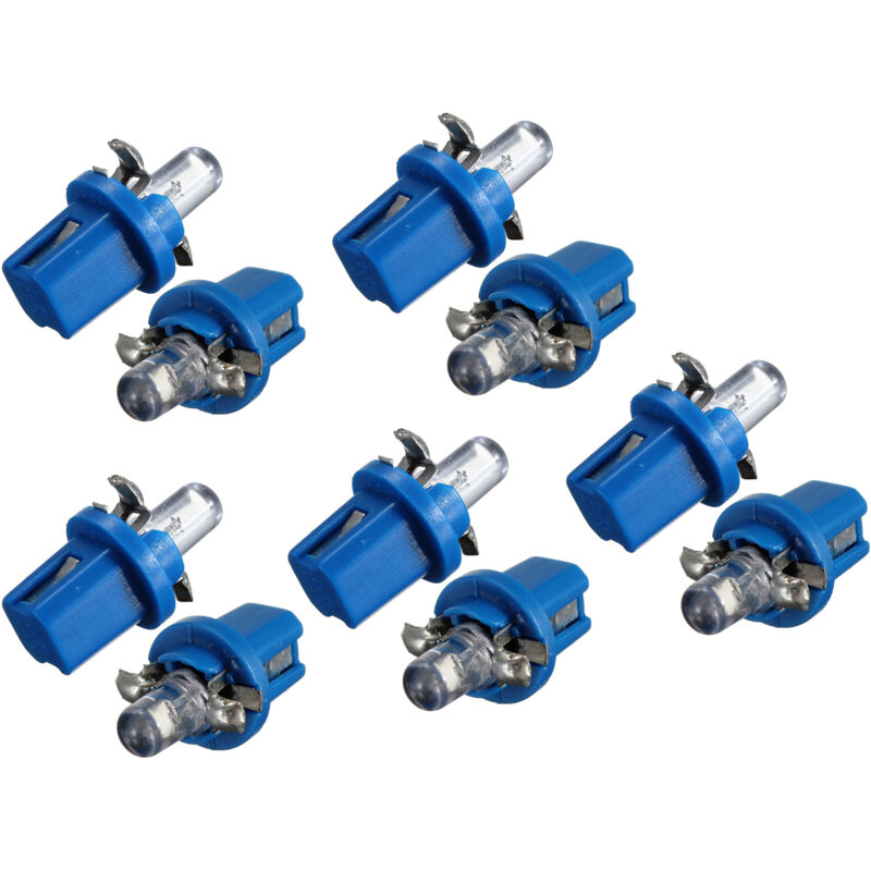 10-fach LED-BIRNE Meter Lauf B8-5D T5-Lampe mit Halterung BLUE TUNING Auto Licht