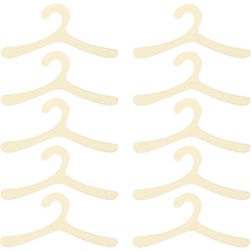 – 10 Kunststoff-Kleiderbügel für Hundekleidung, Kostüme und Haustieraccessoires