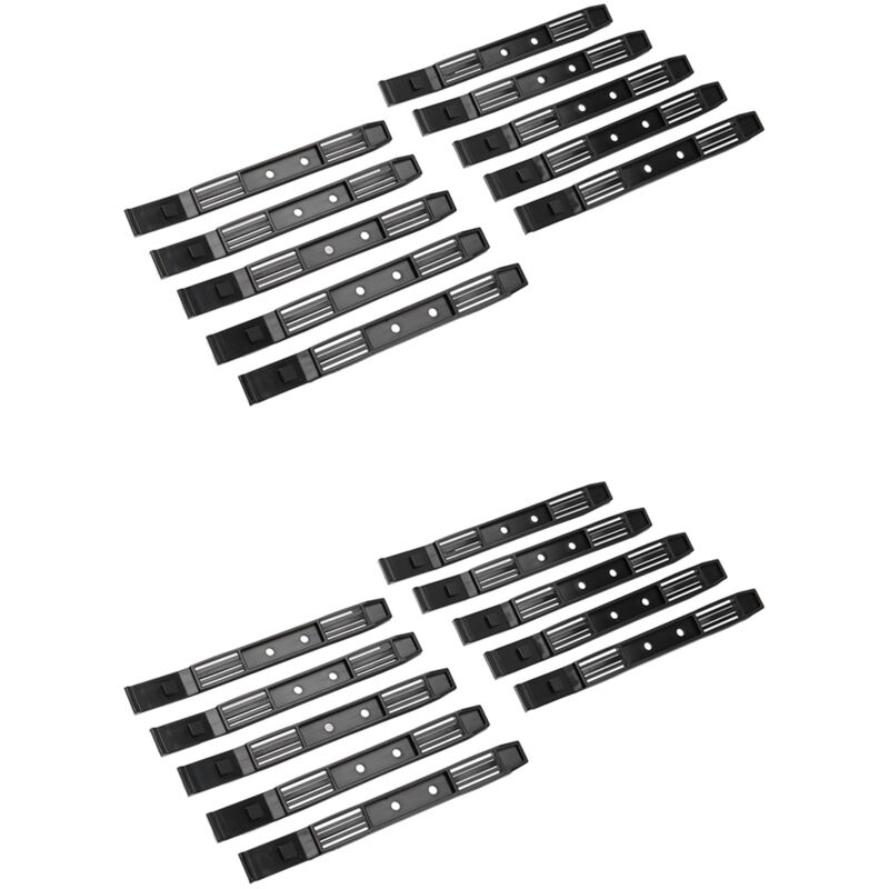 10 Paar Festplatten Laufwerk Schienen Zubehör für GehäUse Käfige Laufwerk Schieber Kunststoff Schienen für 3,5 Bis 5,25 Festplatten Fach