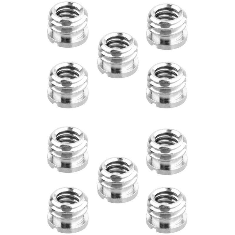 10 Pack 1/4 Bis 3/8 Konversion Schrauben Standard Adapter Reduzier Hülse Konverter für Slr Kamera Kamera Stativ Einbein Stativ Kopf Kopf Video Licht