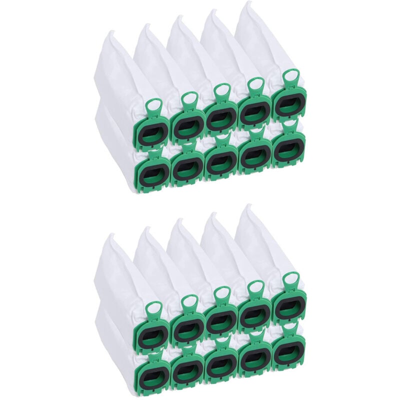 20 Stück Beutel für Vorwerk Kobold VB100 vb 100 FP100 fp 100 Staubsauger, Ersatz-Staubbeutel-Set, Vorwerk Staubsaugerbeutel