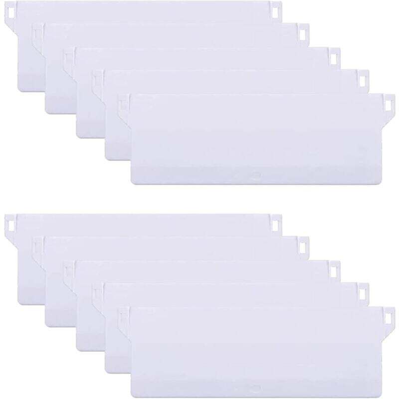 Gabrielle - 10 Stück 127 mm Kalifornien-Jalousie-Gewichtsplatte, vertikale Jalousien-Gewichtslatten, vertikale Jalousien-Vorhang-Reparatur-Set, weiß