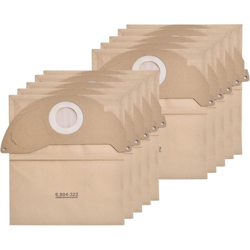 10 stück 6.904-322.0 Staubsaugerbeutel für Kärcher Müllbeutel WD2 Premium Filterbeutel Papierfilterbeutel für Kärcher A2004 wd 2.200 Paper Filter Bags