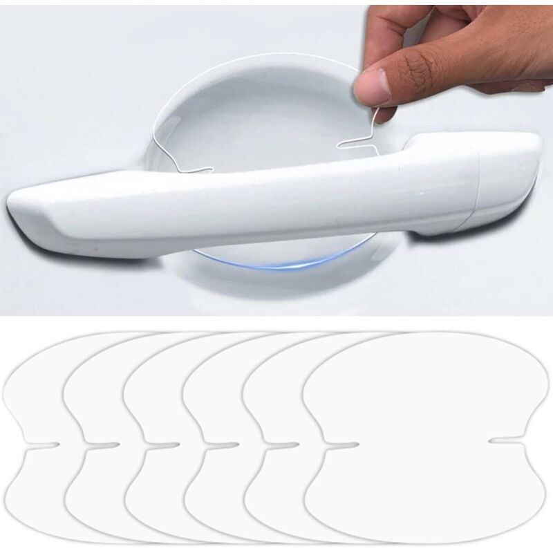 Jalleria - 10 stück Auto Türgriff Schutz Film Transparent Glänzend Schutz Film Anti-Scratch Aufkleber