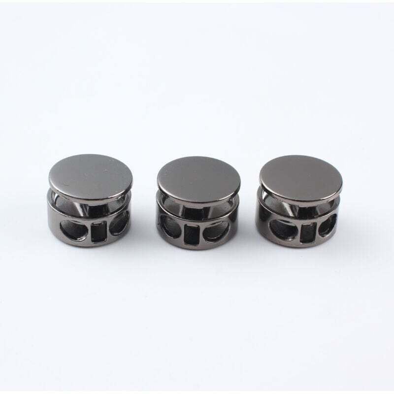 10 Stück Federkordelstopper, Kordelstopper – Metall-Knebel-Kordelclip – Robuster Kordelclip, robuster Federknebelverschluss für Zelte und