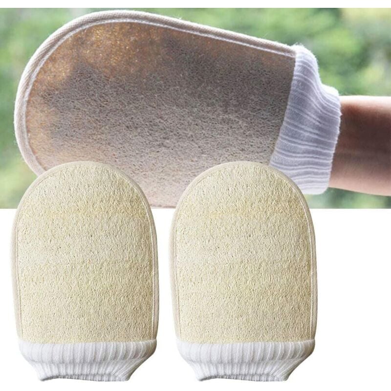 Stück Peeling-Luffa-Handschuhe, Spa-Körperwäscher, Peeling-Handschuhe für abgestorbene Haut, Sauna-Handschuh für Männer und Frauen
