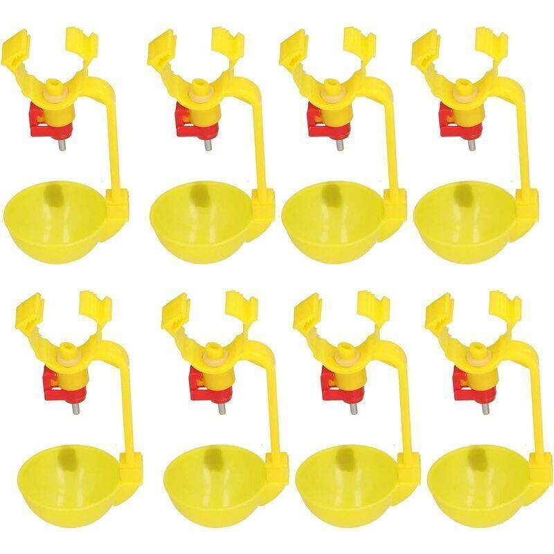 10 Stück Geflügeltränke, einfache Installation für Hühnerfutterautomaten für Hühnerstall