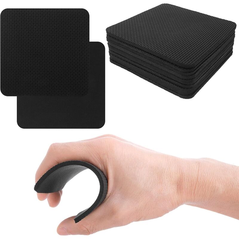 10 Stück Griffpolster, Griffpolster für Gewichtheben, Neopren Workout Pads für Fitness, Bodybuilding & Krafttraining Schwarz Alternative für