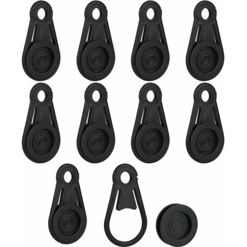 Lablanc - 10 Stück Planenklammern, Planenklemme, Planenclips, Planenspannklammern für Autoabdeckungen, Zelte, Markisen und Poolabdeckungen