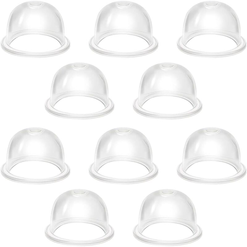 10 Stück Rasenmäher-Primerpumpe, 19 mm Primerpumpe, transparente Vergaser-Öltasse, Primerpumpe, Freischneider für Gebläse-Rasenmäher