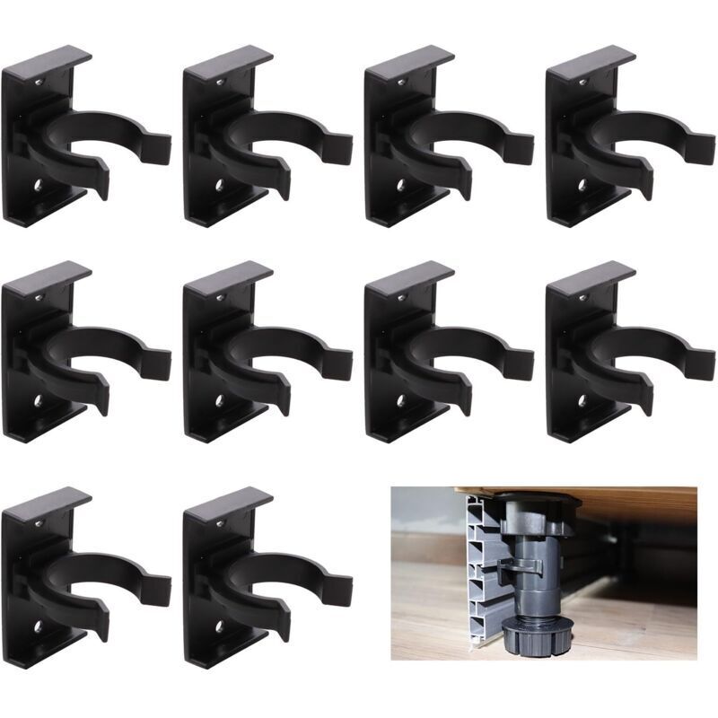 10 Stück Sockelleistenclips für die Küche, Sockelleistenbefestigungen mit Halterungen, Sockelleisten für Sofas, Tische, Betten, TV-Ständer
