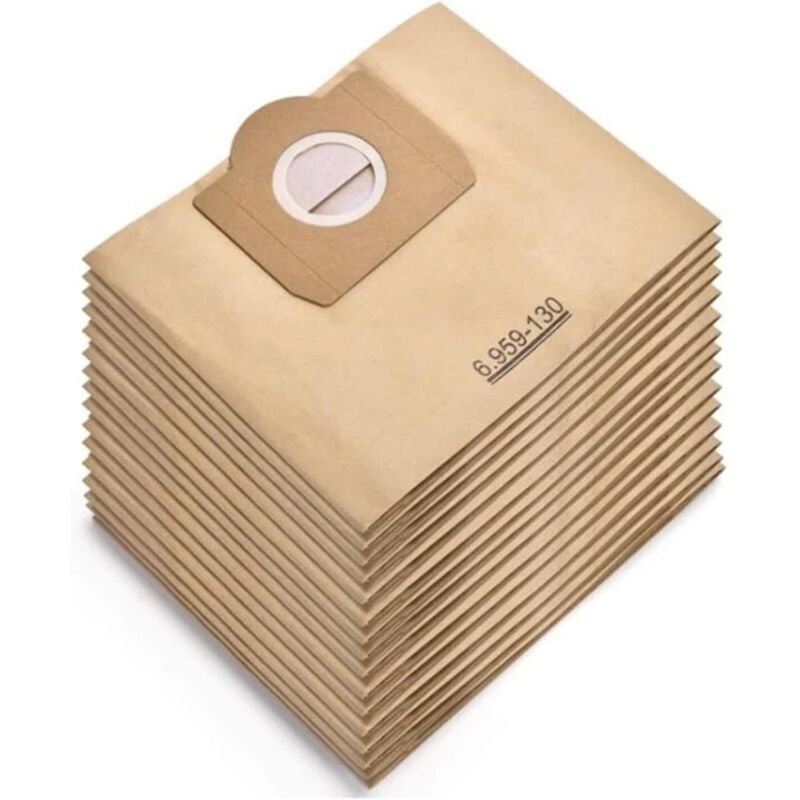 10 Stück Staubsaugerbeutel für Karcher 6.959-130.0 WD3 WD3P MV3 Ersatz-Papierfilterbeutel für Nass- und Trockensauger, Beutel für Karcher WD3 Premium