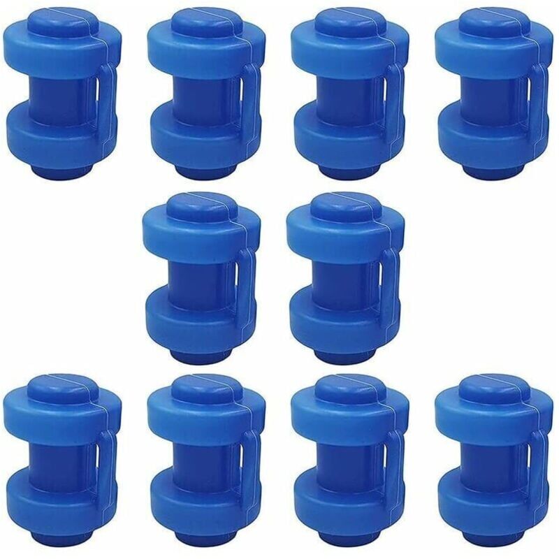 Rwoythk - 10er-Pack Trampolin-Pfostenkappen, langlebige Trampolin-Zaun-Pfostenkappen, für Endkappen-Haken-Pfostennetz-Sicherheitsnetz-Ersatzteil