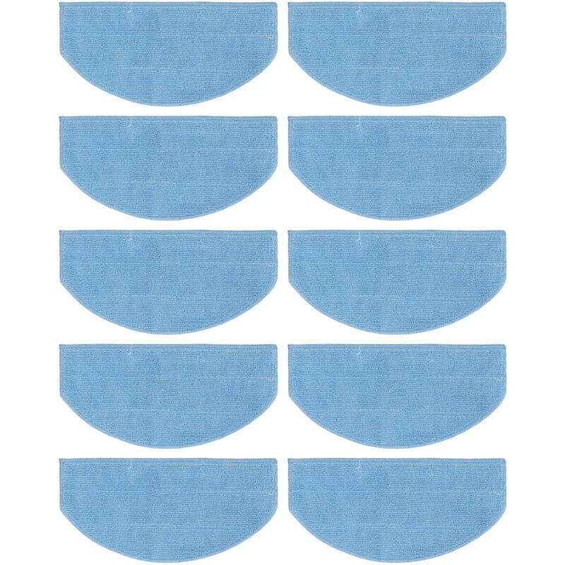 10 Stück ultradünne Faserreinigungstücher für Saugroboter, Ersatz-Kehrpads, Ersatzzubehör für Saugroboter