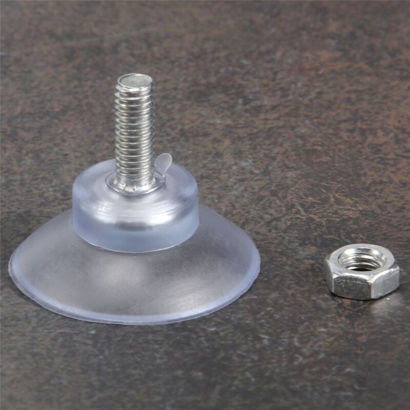 Tlily - 10 StüCke Gummi Starker Saug Napf für Glas Tisch Platten mit M6 Schraube