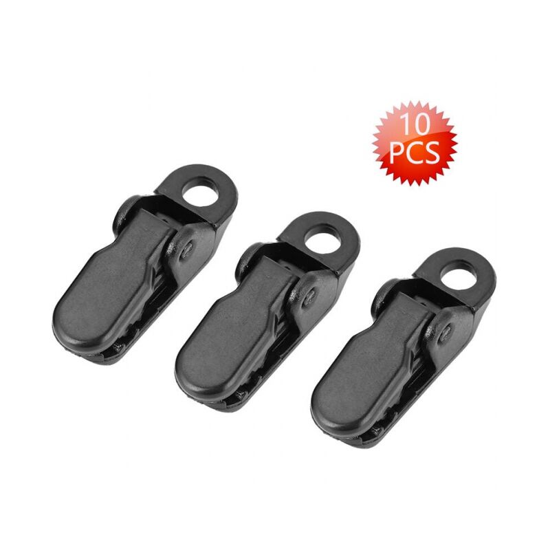 10-teiliges Camping-Markisen-Markisen-Klemmen-Set, Planen-Clips, Schnappaufhänger, Werkzeug zum Festziehen