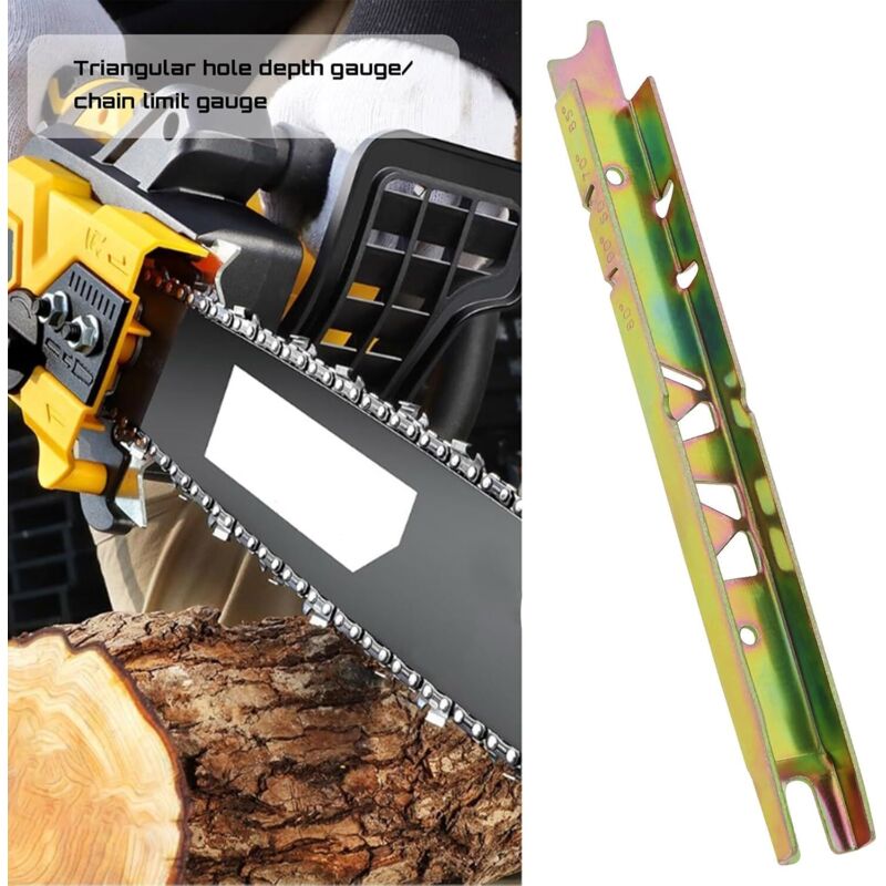 10-teiliges Kettensägen-Feilenmessgerät, Werkzeuge 1110 893 4000, Kettentiefenmesser, passend für Kettenteilungen 1/4 Zoll, 3/8 Zoll, 0,325 Zoll, 3/8