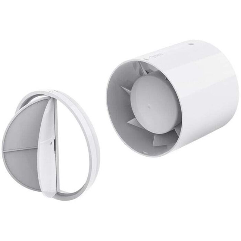 Jalleria - 100 mm leiser Luftabsauger, 12 w, energieeffizienter Mischstrom-Kanalventilator für Bäder, Lüftungsöffnungen, Gewächshäuser, Zelte