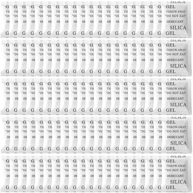 Bluedeer - 100 Pakete Silica Gel Beutel Sachets Trockenmittel Kleine Beutel,Mehrzweck-Trockenmittelbeutel zur Absorption von Feuchtigkeit,