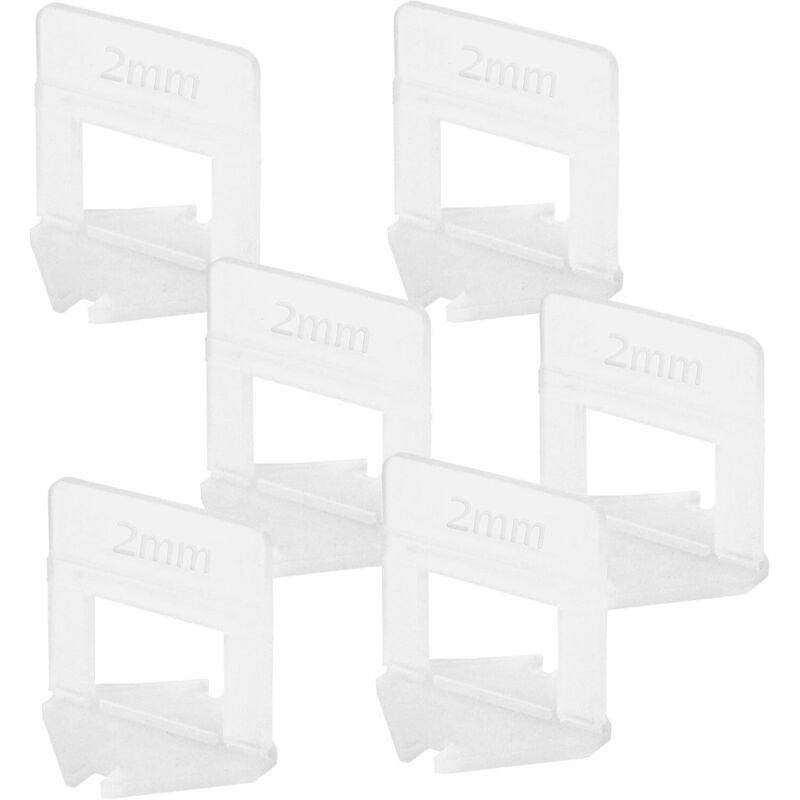 100 Stück 2 mm für Fugenbreite zum Nivellieren von Fliesen Selbstnivellierende Fliesenabstandshalter Fliesennivellier-Set für Heimwerker und Profis