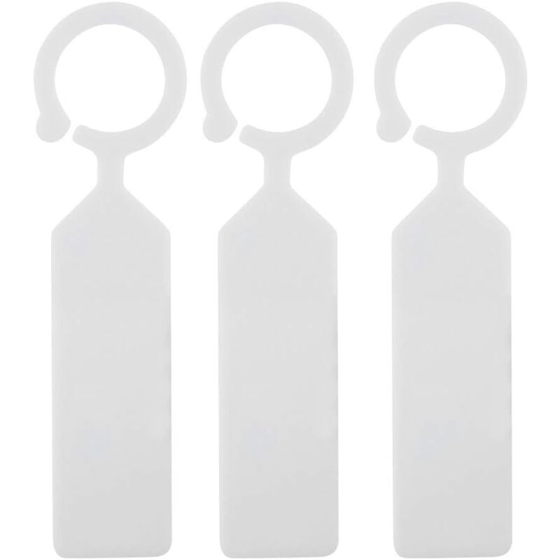 Memkey - 100 Stück Etiketten, Pflanzen, Markierung, Kunststoff, wasserdicht, für Pflanzen, Bäume, dicke Kunststoff-Garten-Hängeetiketten, Blumen- und