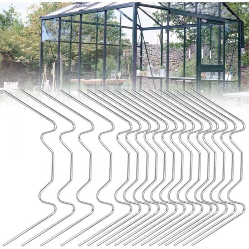 100 Stück Gewächshaus-Verglasungsklammern, 8 cm, Gewächshaus-Glasklammern, 304 Edelstahl, Typ w, Verglasungsklammern zur Befestigung von Glas in