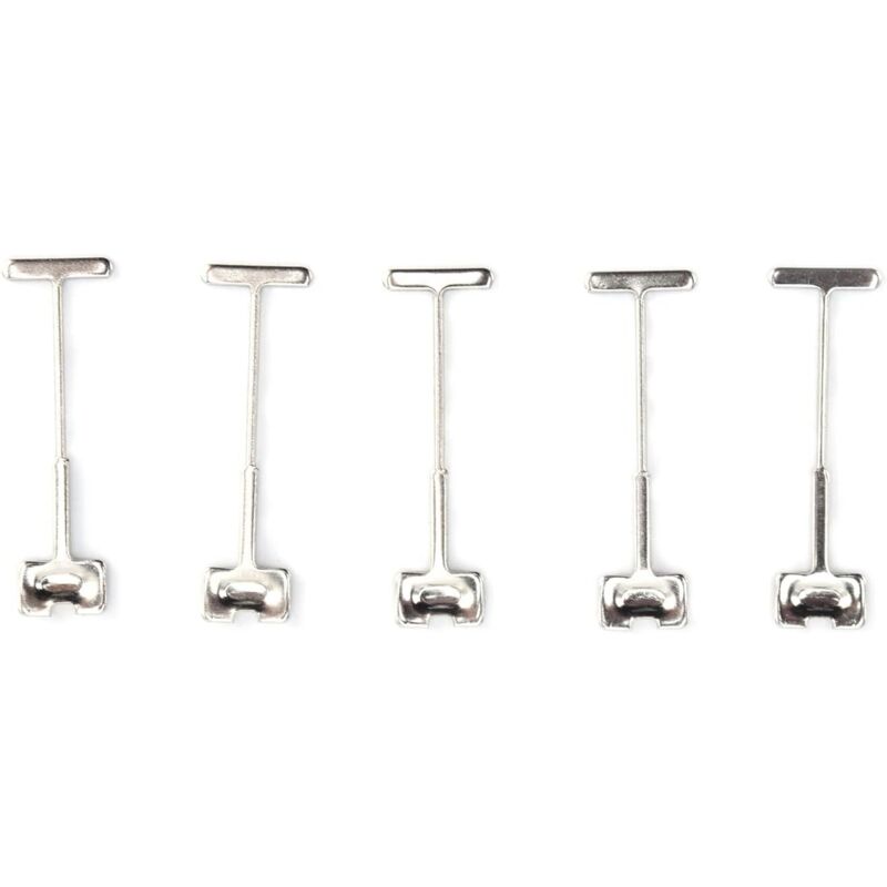 100 Stück T-Nadeln aus Stahl als Ersatz für Fliesenverlegenadeln, geeignet für Fliesenböden und -wände im Hochbau mit hoher Druckfestigkeit.