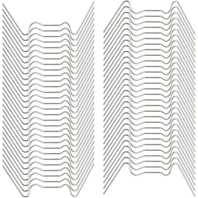 100 Stücke Gewächshaus Verglasung W Drahtklammern,Gewächshaus Klammern 304 Rostfrei Hohlkammerplatte Befestigung Gewächshäuser Zubehör