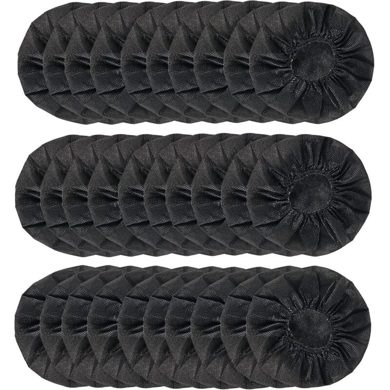 100 Stücke Kopfhörer Schutz Überzieher Einweg-kopfhörer Abdeckung für Kopfhörer Ohrpolster 8-13 cm (Schwarz)