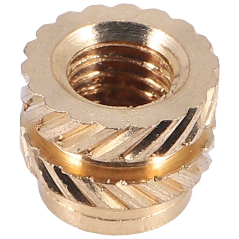 Tlily - 100 StüCke M3 Gewinde, GeräNdelt, Messing, HitzebestäNdig, Einbettungsmutter, x 5 4, für 3D Drucker 2.4 Usw