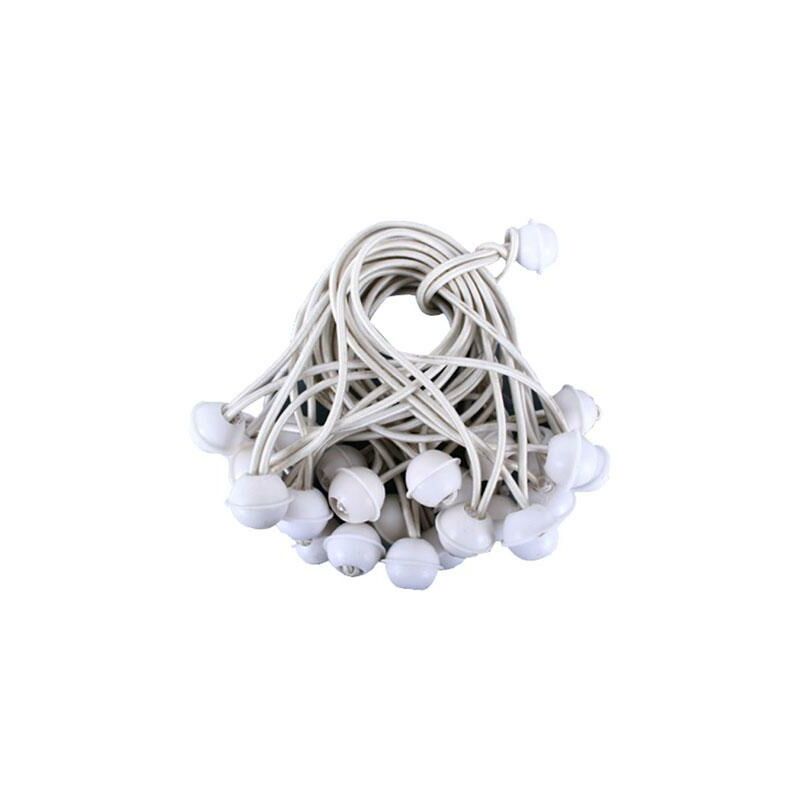 Intent24 - 25 Stk. Gummischlaufen Spanngummis Zeltgummis Bungees für Pavillon, Partyzelt, Lagerzelt - Zeltzubehör - lang