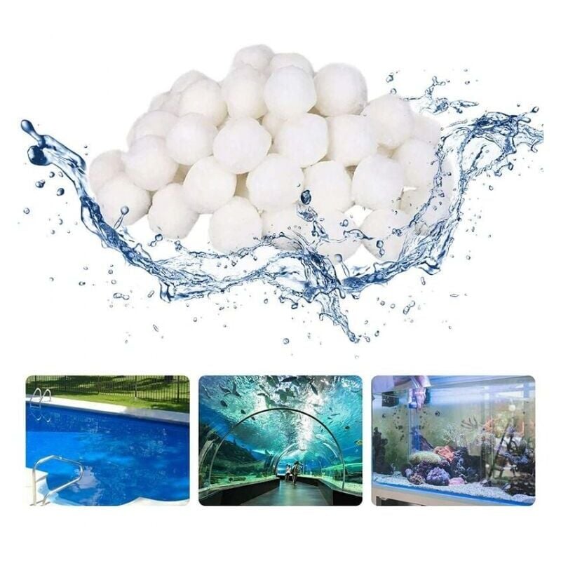 Ymyny - 1000g Pool Filter Bälle Outdoor Pool Filter Bälle Pool Faser Filter Sand Filter Filtration