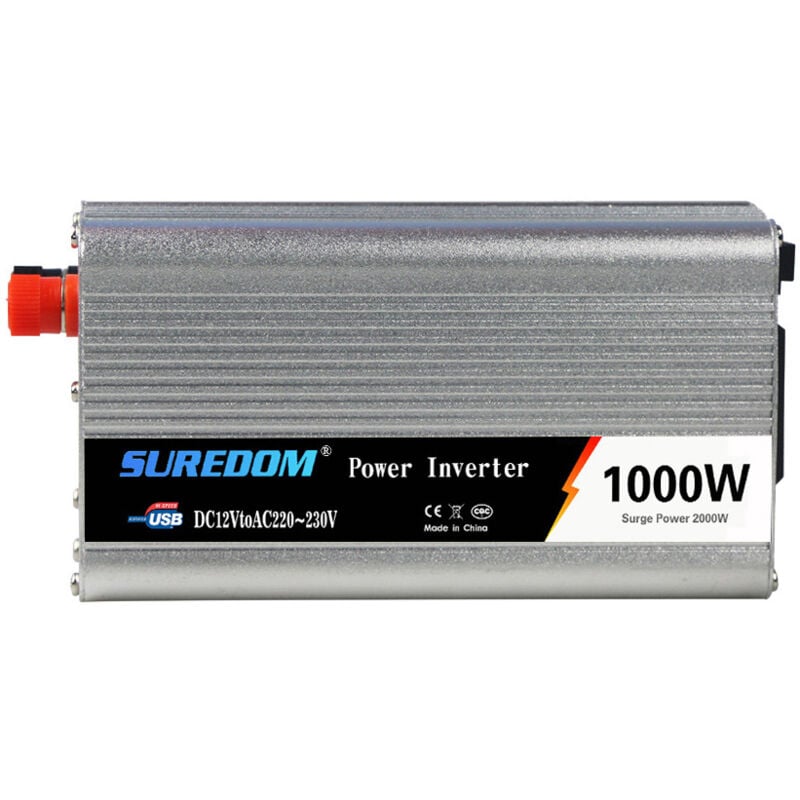 Gotrays - 1000W Wechselrichter dc 12V auf ac 220V Auto Power Modifizierter Sinuswellen-Wechselrichter für Camping