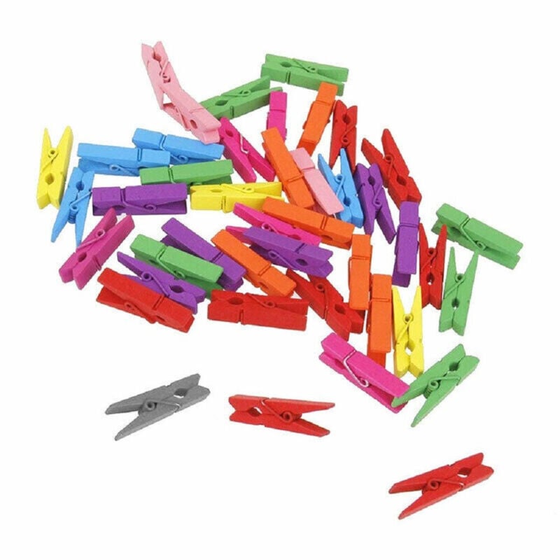 Trade Shop Traesio - Trade Shop - mollets in legno anlage nach 3.5CM mollettine länder deco 100PZ -