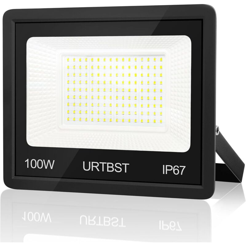 100W LED Flutlicht für draußen, 10000LM LED Flutlicht IP67 Wasserdichter LED Strahler für draußen, 7000K Kaltweiß LED Flutlicht für draußen,